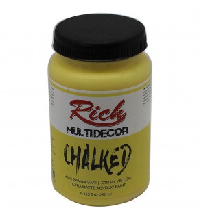 Rich Akrilik Boya Multi Decor Chalked 250 CC Saman Sarı 4516