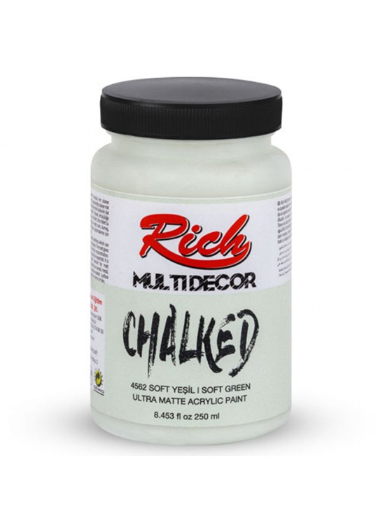 Rich Akrilik Boya Multi Decor Chalked 250 CC Soft Yeşil 4562