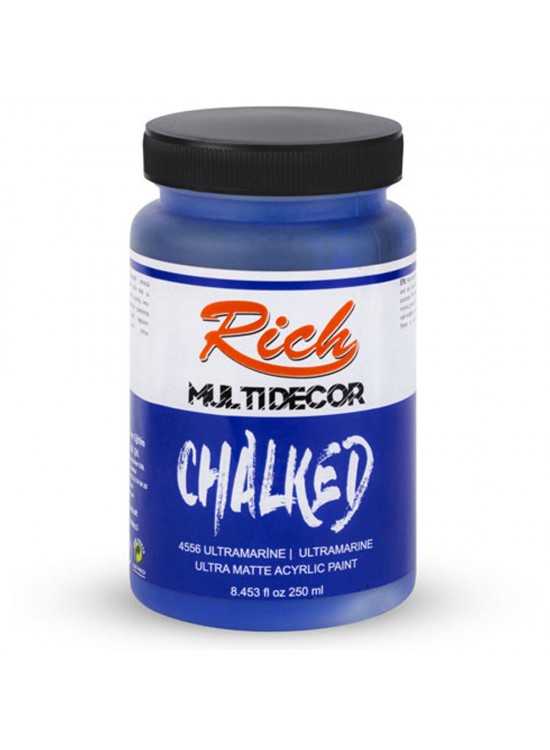 Rich Akrilik Boya Multi Decor Chalked 250 CC Ultramarine 4556