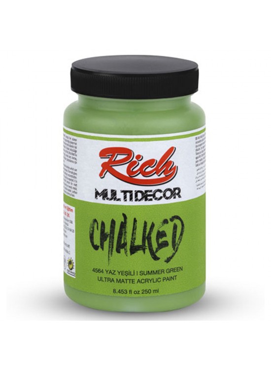 Rich Akrilik Boya Multi Decor Chalked 250 CC Yaz Yeşili 4564