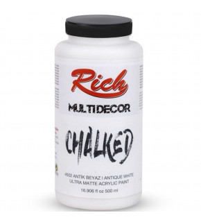 Rich Akrilik Boya Multi Decor Chalked 500 CC Antik Beyaz 4502