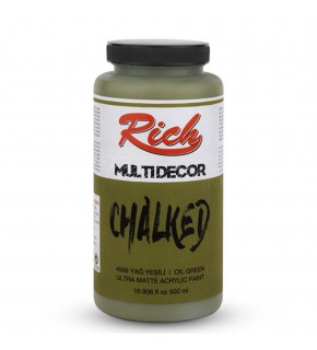 Rich Akrilik Boya Multi Decor Chalked 500 CC Yağ Yeşili 4568