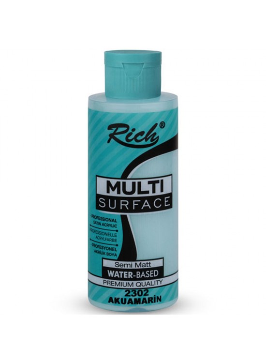 Rich Akrilik Boya Multi Surface 120 CC Akuamarin