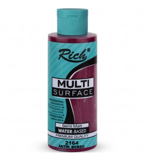 Rich Akrilik Boya Multi Surface 120 CC Antik Bordo 2164