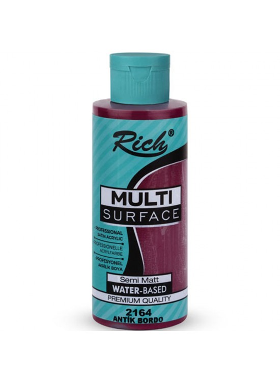 Rich Akrilik Boya Multi Surface 120 CC Antik Bordo 2164