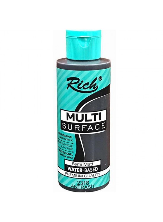 Rich Akrilik Boya Multi Surface 120 CC Antrasit 2318
