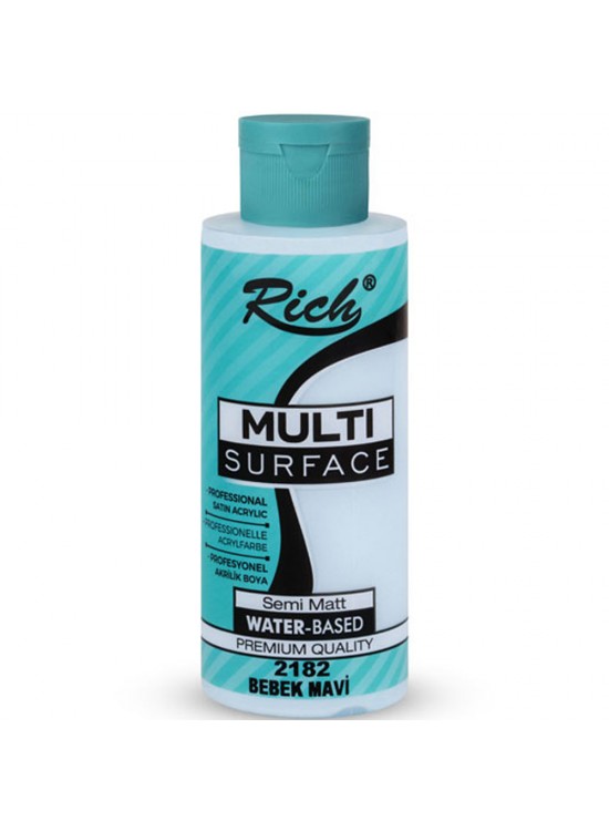 Rich Akrilik Boya Multi Surface 120 CC Bebek Mavi 2182