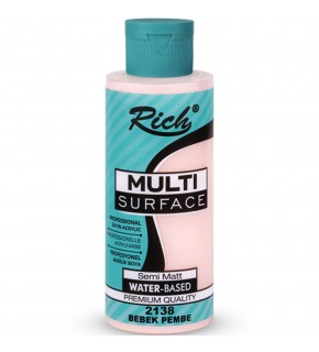 Rich Akrilik Boya Multi Surface 120 CC Bebek Pembe 2138
