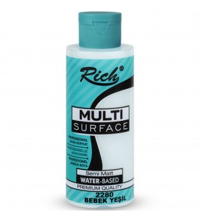 Rich Akrilik Boya Multi Surface 120 CC Bebek Yeşil 2280