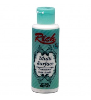 Rich Akrilik Boya Multi Surface 120 CC Beyaz 2100