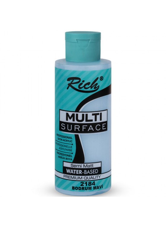 Rich Akrilik Boya Multi Surface 120 CC Bodrum Mavi 120-2184