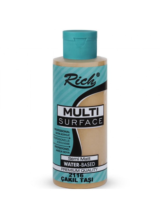 Rich Akrilik Boya Multi Surface 120 CC Çakıl Taşı 2116