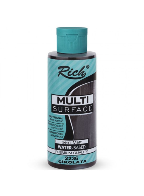 Rich Akrilik Boya Multi Surface 120 CC Çikolata 2236