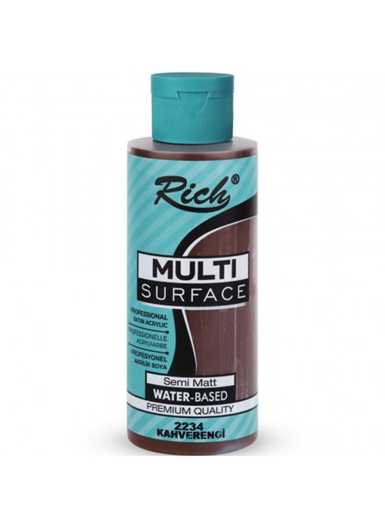 Rich Akrilik Boya Multi Surface 120 CC Kahverengi 120-2234