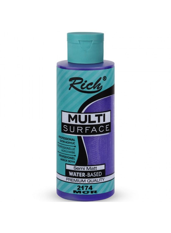 Rich Akrilik Boya Multi Surface 120 CC Mor 120-2174