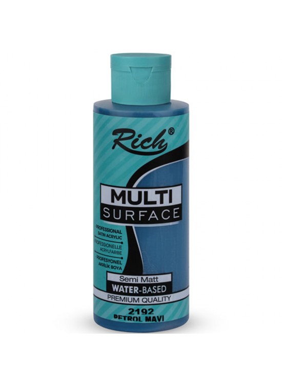 Rich Akrilik Boya Multi Surface 120 CC Petrol Mavi 2192