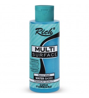 Rich Akrilik Boya Multi Surface 120 CC Turkuaz 120-2204