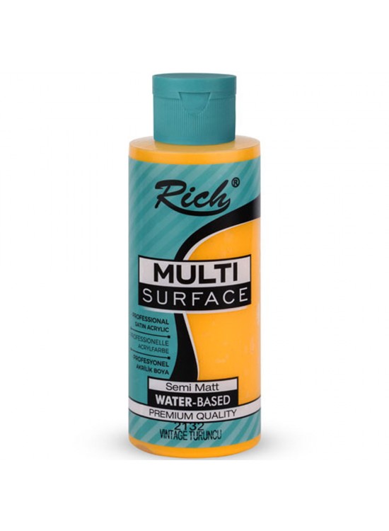 Rich Akrilik Boya Multi Surface 120 CC Vıntage Turuncu 2132