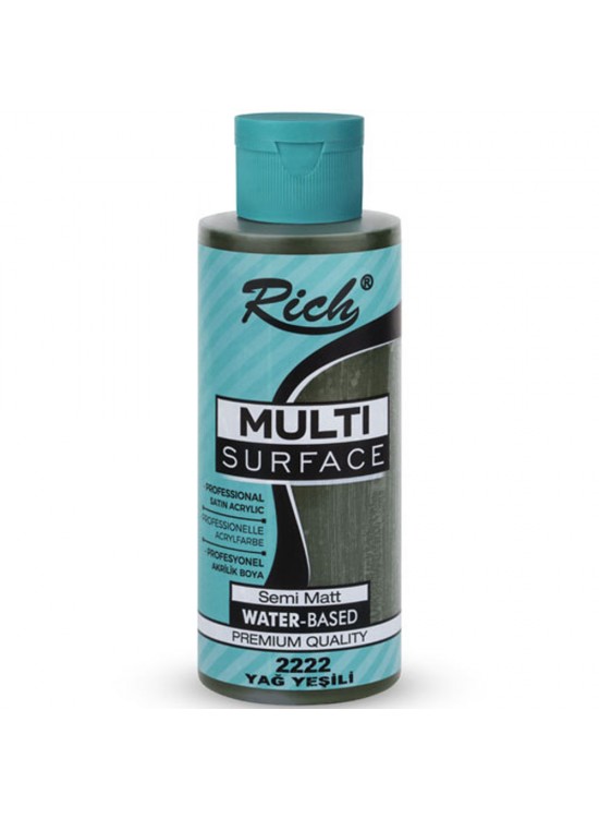 Rich Akrilik Boya Multi Surface 120 CC Yağ Yeşili 2222