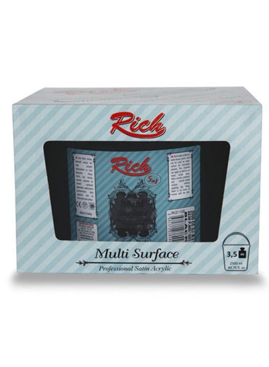 Rich Akrilik Boya Multi Surface 2500 CC Siyah 2238