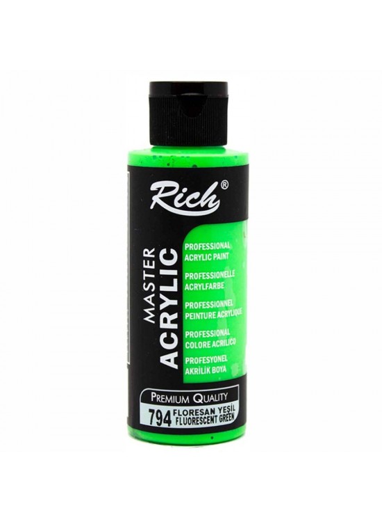 Rich Akrilik Florasan Boya Master 120 CC Yeşil 2445