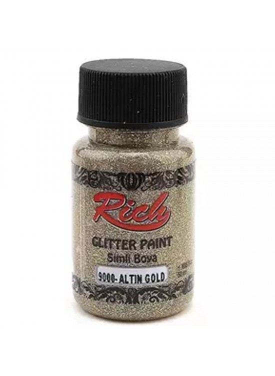 Rich Glitter Paint Sim Boya Altın 9000