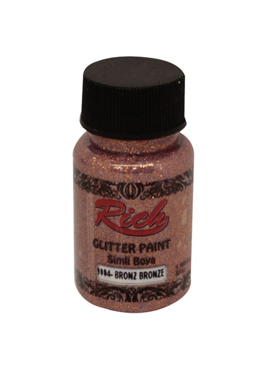Rıch Glitter Paint Sim Boya Bronz 9004