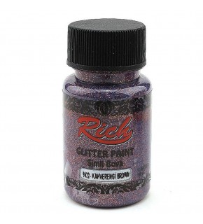 Rich Glitter Paint Sim Boya Kahverengi 9022