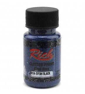 Rich Glitter Paint Sim Boya Siyah 9024
