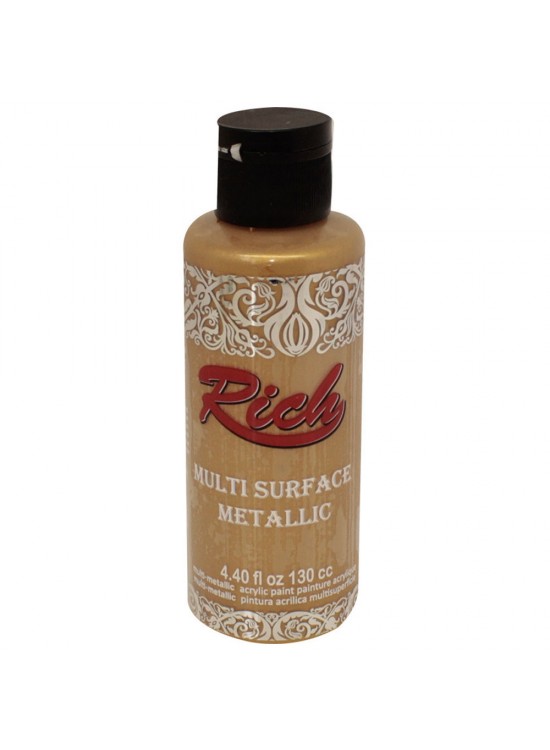 Rich Multi Sufrace Metalik Boya 120 CC Antik Altın 6506