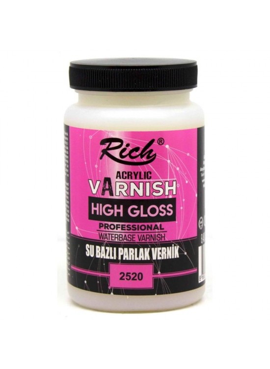 Rich Vernik Su Bazlı Parlak High Gloss 250 CC Kavanoz 250-2520