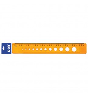 Rio Daire Şablonlu Cetvel 1-20 mm 802 (1 Adet)