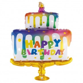 Rps Folyo Balon Pasta Pattern Happy Birtd 32" 2635