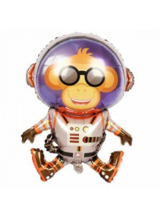 Rps Folyo Balon Uzay Monkey Astronot 38" 0181