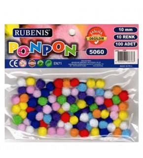 Rubenis Pon Pon 10 MM 10 Renk Karşk 5060