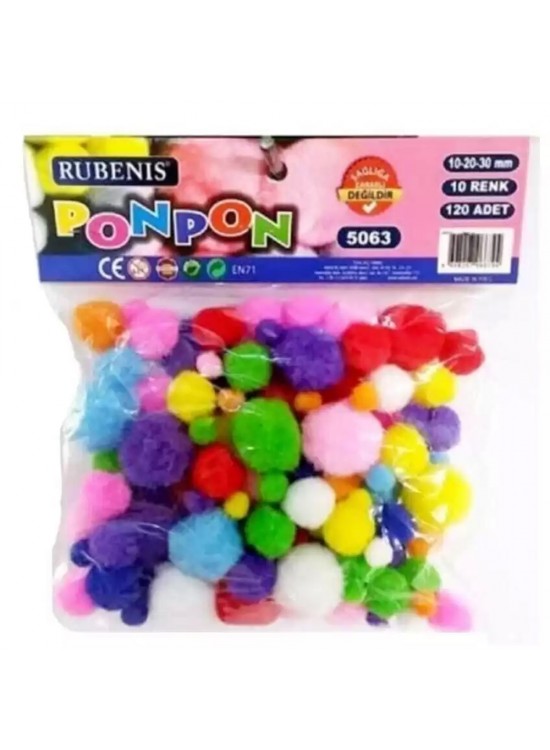 Rubenis Pon Pon 10 Renk Karışık 5063