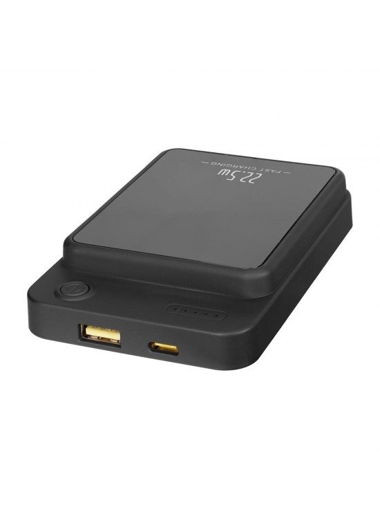 S-link M1021 10000mAh Magsafe 15W HSC22.5W+PD20W+QC3.0 Siyah LCD Taşınabilir Şarj Cihazı Powerbank