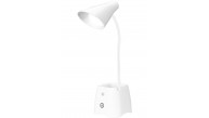 S-link SL-M9000 Usb Destekli Beyaz Masa Klipsli 6 SMD Ledli Okuma Lambası