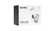 S-link SL-M9054 Siyah TypeC 10W Kablosuz Şarj Cihazı Kalemlikli Masa Lambası