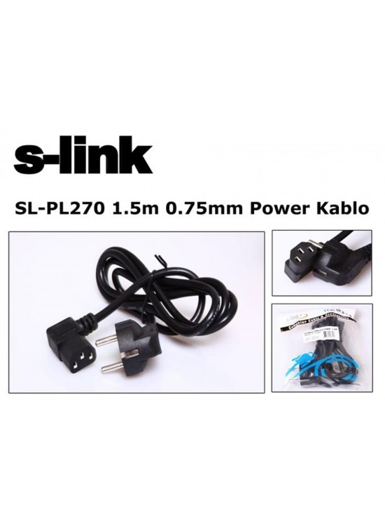 S-link  SL-PL270 1.5mt 0.75mm L Power  Elektrik Kablosu