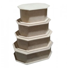 Şapkalı Sekizgen Kutu 30x22x9