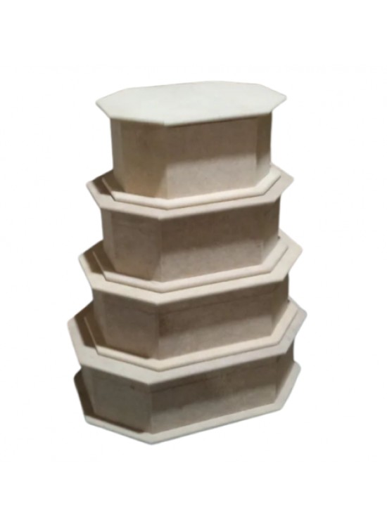 Şapkalı Sekizgen Kutu 30x22x9