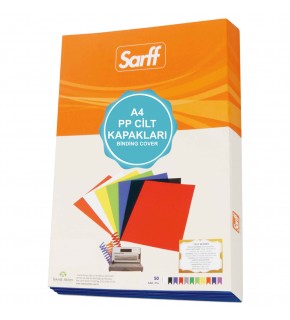 Sarff Cilt Kapağı Plastik Opak A4 450 MIC Kırmızı 15201108 (1 Adet)
