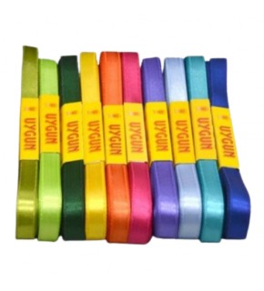 Saten Kurdele 1Cm Karışık 42383 (1 Adet)