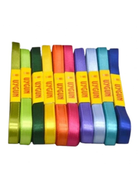 Saten Kurdele 1Cm Karışık 42383 (1 Adet)