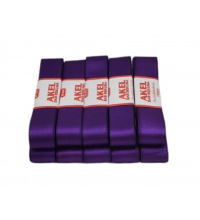 Saten Kurdele 2Cm Mor K6554-5