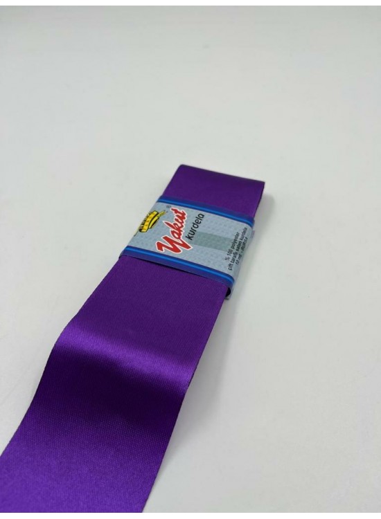 Saten Kurdele 6Cm Mor 44421