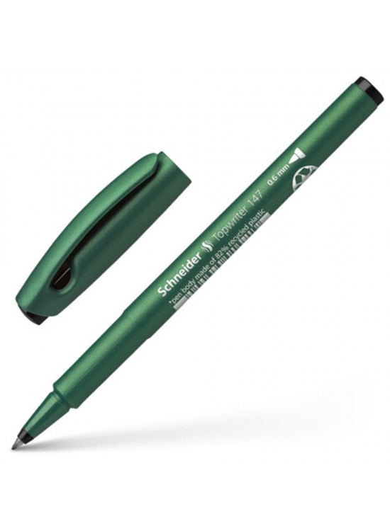 Schneider Fiber Uçlu Kalem Topwrıter 147 Sıyah 0,6 MM 1471 (1 Adet)