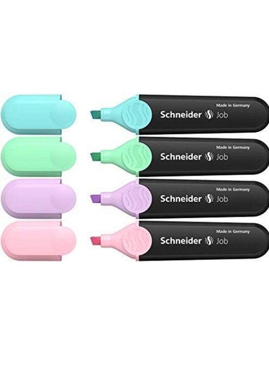 Schneider Fosforlu Kalem Job Pastel 4 Lü Kart. Kutu 115098