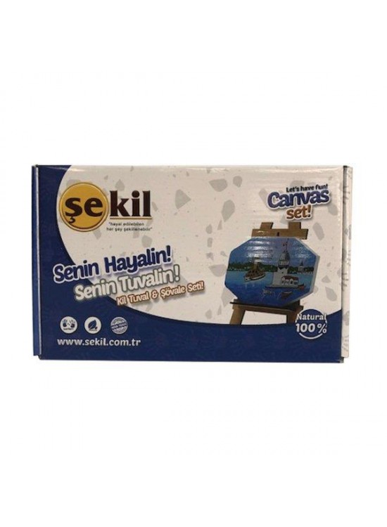 Şekil Kil Tuval & Şövale Seti